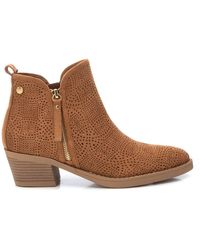 Xti - Suede Ankle Booties By - Lyst