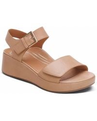 Aetrex - Ariel Adjustable Quarter Strap Wedge - Lyst