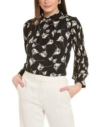 Gracia - Flower Patterned High-neck Top - Lyst