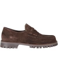 COPENHAGEN - Chocolate Suede Moccasin Loafers - Lyst