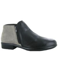 Naot - Helm Leather Block Heel Ankle Boots - Lyst