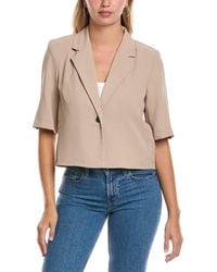 Joseph Ribkoff - Short-Sleeve Blazer Top - Lyst
