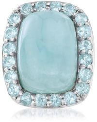 Ross-Simons - Milky Aquamarine And Topaz Ring - Lyst