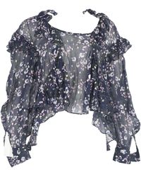 Isabel Marant - Floral Printed Ruffle Trimmed Blouse - Lyst