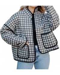 Katydid - Cameran Gingham Quilted Jacket - Lyst