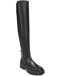 Sam Edelman - Lerue Faux Leather Lug Sole Over-the-knee Boots - Lyst