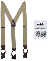 CTM - Elastic Button End Dress Suspender With Bachelor Buttons - Lyst