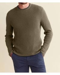 Billy Reid - Mini Waffle Crewneck Sweater - Lyst