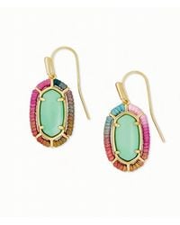 Kendra Scott - Threaded Lee Drop Earrings - Lyst