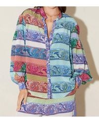 BOTEH - Marseille Silk Smock Shirt - Lyst