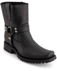 Forastero - Leather Biker Boots With Zipper Closure - Lyst