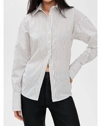 GOOD AMERICAN - Poplin Tie Back Shirt - Lyst