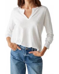 Michael Stars - Hailie Rib Mixed Tee - Lyst