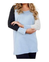 Angel - Color Block V-Neck Pullover - Lyst