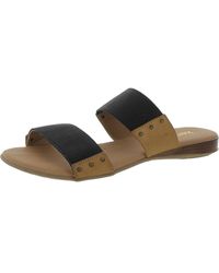 Kensie - Braelyn Faux Leather Studed Flat Sandals - Lyst