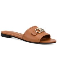 Ferragamo - Rhodes Leather Gancini Sandals - Lyst