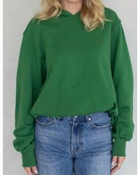 Things Between - Bubble Hem Hoodie Sweatshirt - Lyst