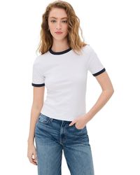 Rag & Bone - Mia Ringer Short Sleeve Tee - Lyst