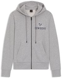 BOSS - X Dallas Cowboys Zip-Up Hoodie With Alternative Logo - Lyst