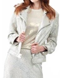 Insight - Metallic Moto Jacket - Lyst