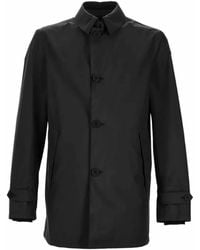 Herno - Single-Breasted Mid-Length Raincoat - Lyst