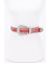 Fashnzfab - Multi Metal Stone Studded Belt - Lyst