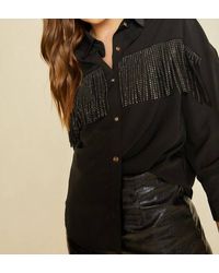 Anniewear - Rhinestone Fringe Blouse - Lyst