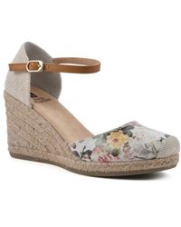 White Mountain - Mamba Ankle Strap Heel Wedge Sandals - Lyst