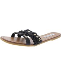 Steve Madden - Paradise Studded Leather Slide Sandals - Lyst