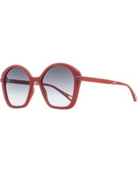 Chloé - Geometric Sunglasses Ch0s Burnt Orange 55mm - Lyst
