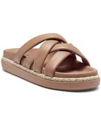 Vince Camuto - Chavelle Leather Slides Footbed Sandals - Lyst