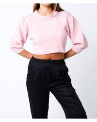 Olivaceous - Betty Cropped Sweater - Lyst