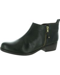 Eric Michael - London Leather Stacked Heel Booties - Lyst
