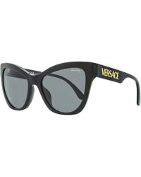 Versace - Cat Eye Sunglasses Ve4417u Black 56mm - Lyst