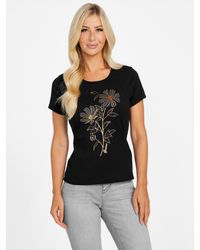 Guess - Eco Verona Beaded Crewneck Tee - Lyst