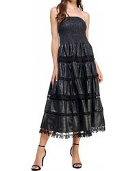 Strut & Bolt - Lena Eyelet Midi Dress - Lyst