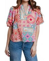 Laroque - Alix Puff Sleeves Blouse - Lyst