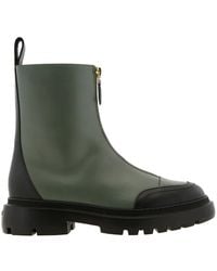 Bally - Giuli Leather Zipped Ankle Boots, Brand Size 40 Us - Lyst
