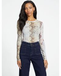 Guess - Eco Winter Printed Logo Tee - Lyst