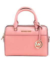 Michael Kors - Travel Xs Tea Rose Pebbled Leather Duffle Crossbody Handbag Purse - Lyst
