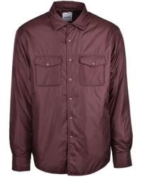Aspesi - Padded Snap Button Polyamide Shirt - Lyst