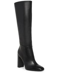 Steve Madden - Ally Boots Leather Knee High Bootie Lion346 - Lyst