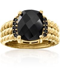 Ross-Simons - Onyx And Spinel Ring - Lyst