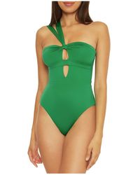 Becca - Solid Nylon One-piece Swimsuit - Lyst