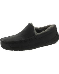 UGG - Ascot Leather Slip On Loafer Slippers - Lyst
