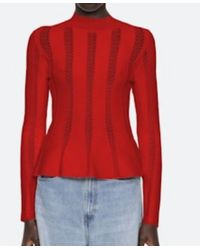 Sea - Devon Knit Peplum Top - Lyst