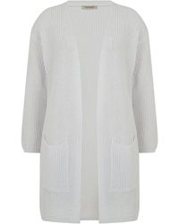 Nocturne - Ribbed Knit Cardigan - Lyst