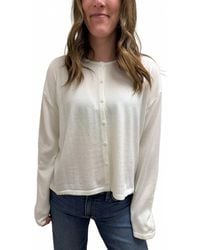 Wishlist - Button Up Lightweight Sweater Cardigan - Lyst