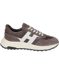 Hogan - H563 Low-Top Sneakers With Suede - Lyst