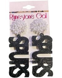 Jamie's Jems Design - Glitter Spurs Acrylic Earrings - Lyst
